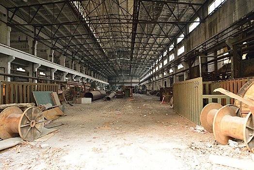 上海二钢厂废旧厂房