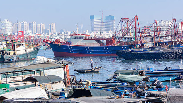 冬季北海侨港