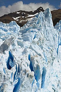 冰河,正面,山,莫雷诺冰川,阿根廷,国家公园,阿根廷湖,卡拉法特,巴塔哥尼亚