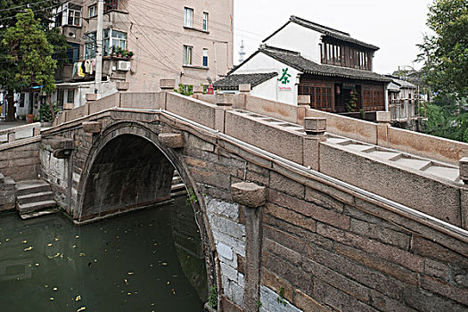 步行桥,上方,运河,苏州,江苏,中国