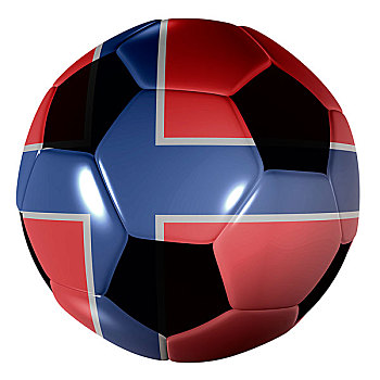 传统,黑白,足球,挪威,旗帜