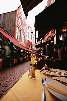 街边咖啡厅,布鲁塞尔,比利时