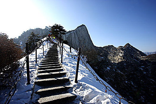 陕西-西岳华山上山道