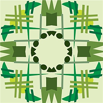 绿色,对称,瓷砖,图案