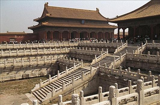 石头,楼梯,院子,颐和园,故宫,北京,中国,亚洲,世界遗产