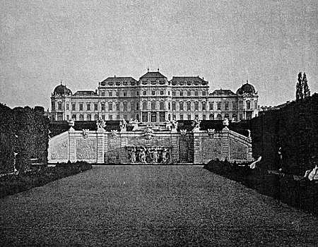 一个,美景宫,维也纳,历史,照片