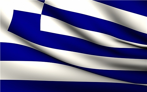 飞,旗帜,希腊,国家,收集