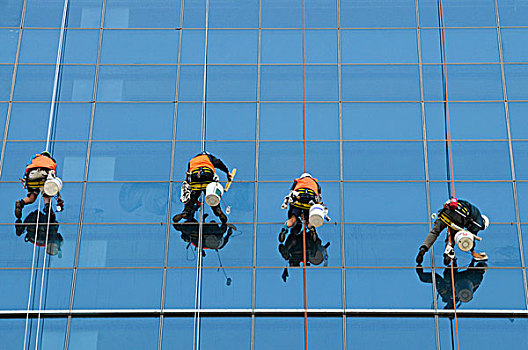 擦窗工,摩天大楼,佩思,澳大利亚
