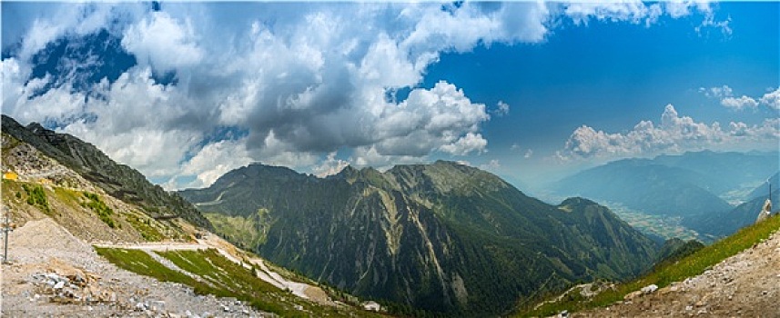 全景,山,风景