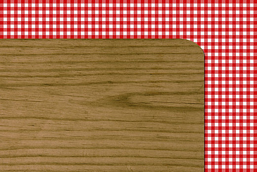 木板,桌布,红色,白色