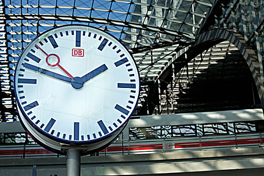 钟表,火车站,柏林,法兰克福火车站,德国