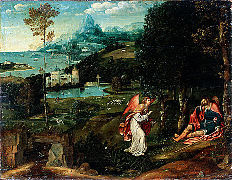 风景,传说,圣徒,早,16世纪,艺术家