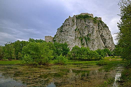 城堡,河,布拉迪斯拉瓦,斯洛伐克
