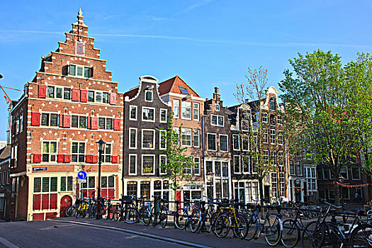 住房,历史名城,中心,阿姆斯特丹,荷兰,欧洲