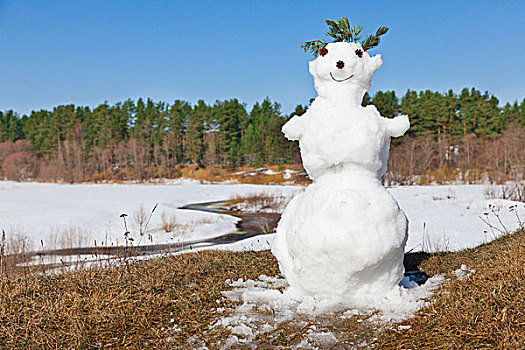 融化,雪人