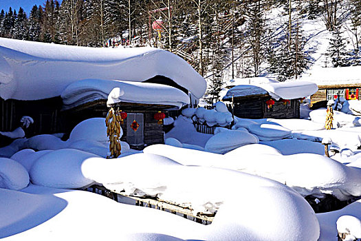 中国雪乡,雪景,东北,黑龙江,牡丹江