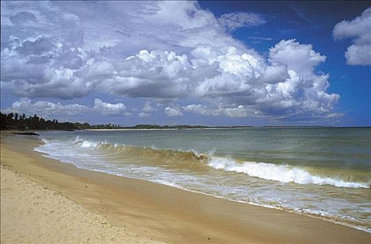 海滩,海洋,斯里兰卡,亚洲