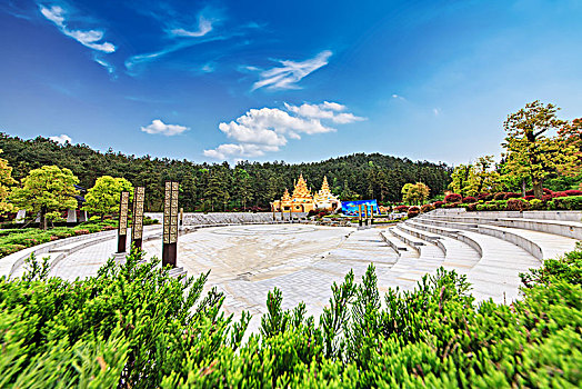 江苏省南京市银杏湖公园广场建筑景观