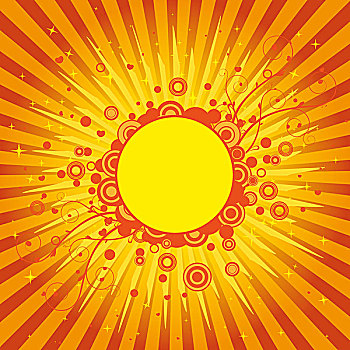 黄色,太阳,遮盖
