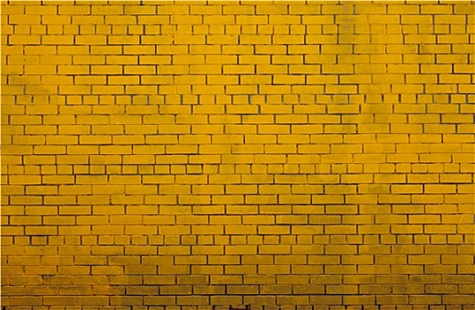 背景,老,黄色,涂绘,砖墙