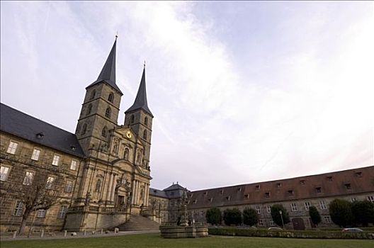 本笃会修道院,班贝格,上弗兰科尼亚,巴伐利亚,德国,欧洲