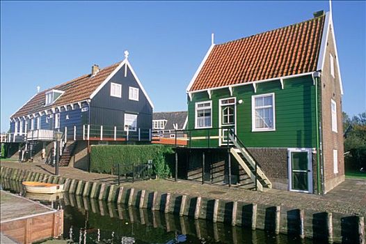 荷兰,特色,房子,水