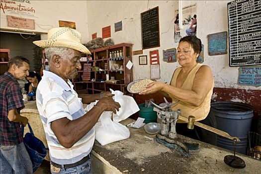 古巴,食物,女销售员,特立尼达,省,拉丁美洲,北美
