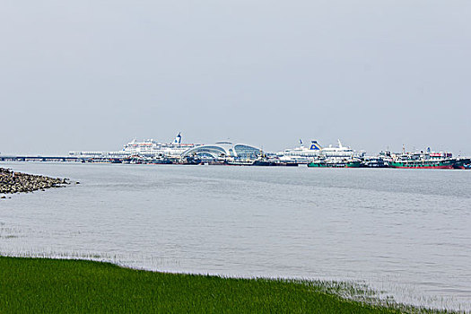 上海宝山炮台湾湿地公园风光