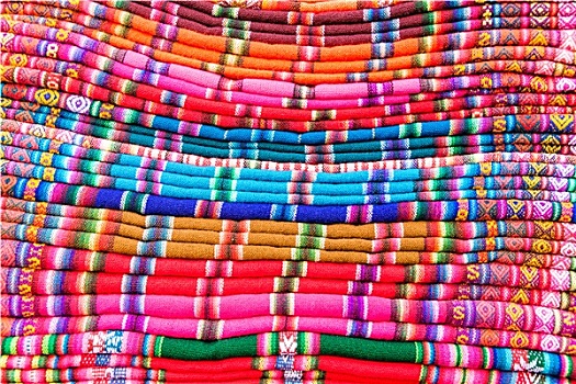 彩色,布,玻利维亚