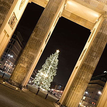 勃兰登堡门,圣诞树