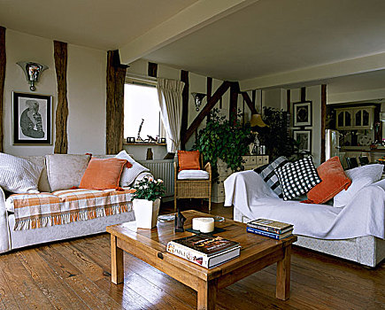 乡村风格,起居室,沙发,茶几