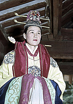 韩国人,女人,传统服饰,朝鲜