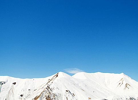 高山,雪