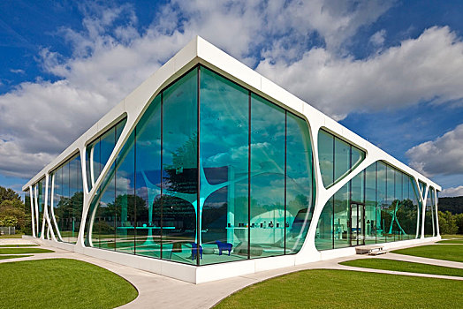 玻璃,未来,建筑,展示,中心,坏,北莱茵威斯特伐利亚,德国,欧洲