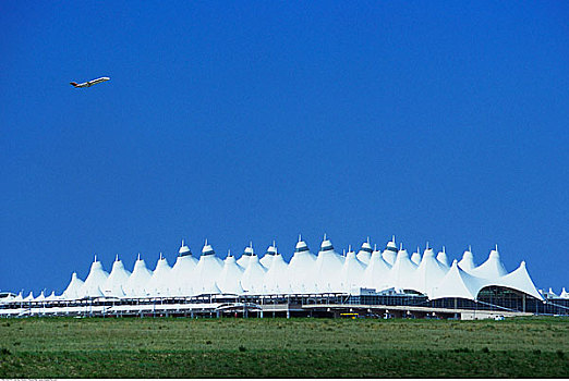 飞机,飞跃,丹佛,国际机场,科罗拉多