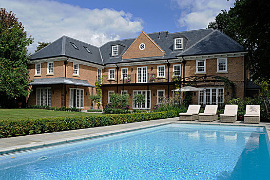 房子,游泳池