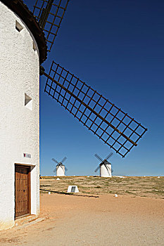 风车,拉曼查,昆卡省,西班牙