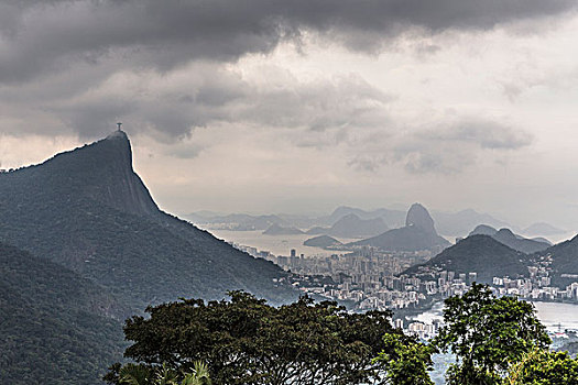 远景,研钵体,山,里约热内卢,巴西