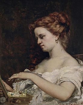 女人,珠宝,1867年,法国,博物馆,卡昂