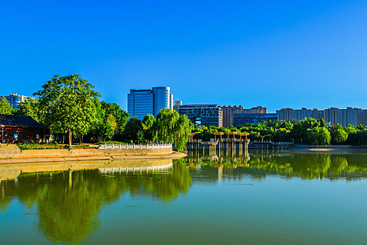 石家庄,水上公园,九曲桥