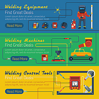 树,横图,焊接,旗帜,广告,控制,工具,设备,矢量,插画