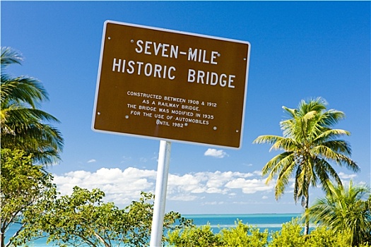 历史,桥,佛罗里达礁岛群,佛罗里达,美国