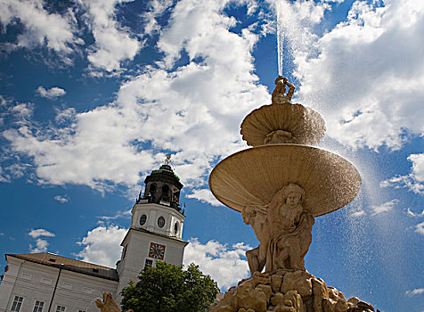 喷泉,萨尔茨堡,奥地利