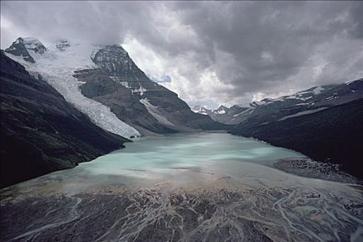 罗布森山,湖,罗布森山省立公园,靠近,碧玉国家公园,加拿大,落基山脉,不列颠哥伦比亚省