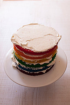 彩色,层次,蛋糕