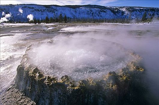 美国,爱达荷,黄石国家公园,许多,黄石公园,坐,室内,古老,火山,火山口,第一,国家公园,怀俄明,蒙大拿,家,大,品种