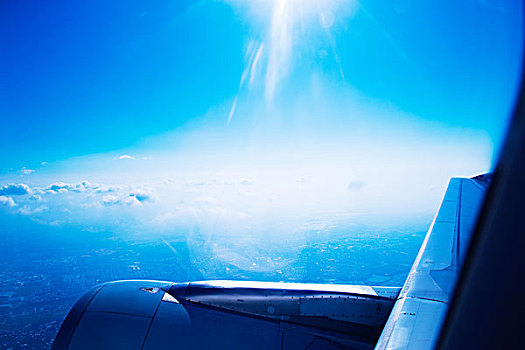 飞机,飞行,天空,风景,窗户