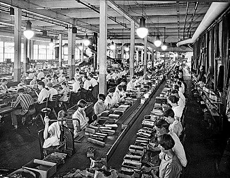 男人,女人,工厂,工作,20世纪20年代,德国,欧洲
