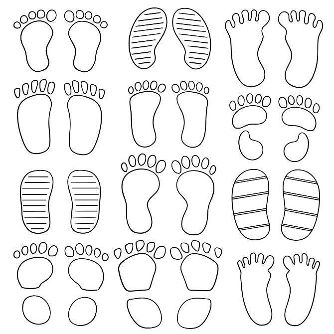 矢量,脚印图片_矢量,脚印高清图片_全景视觉