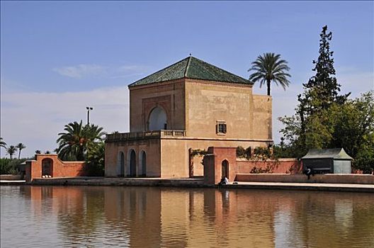 宫殿,花园,马拉喀什,摩洛哥